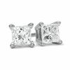 Thumbnail Image 1 of 3/4 CT. T.W. Princess-Cut Diamond Solitaire Stud Earrings in 14K White Gold
