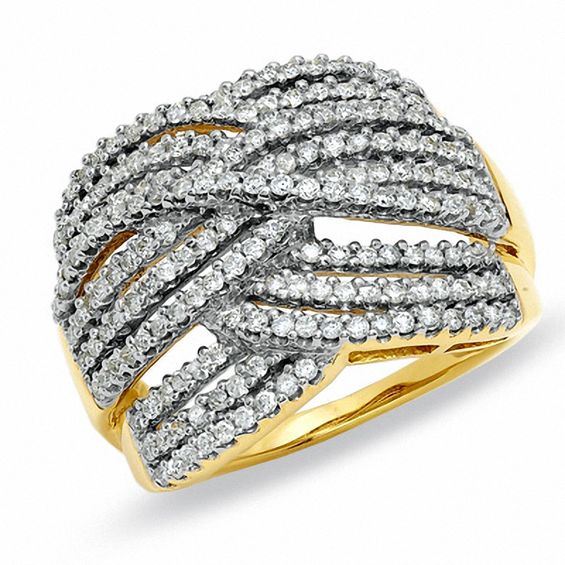 1 CT. T.w. Diamond Fashion Ring in 10K Gold