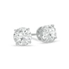 Thumbnail Image 0 of 2 CT. T.W. Diamond Solitaire Stud Earrings in 14K White Gold