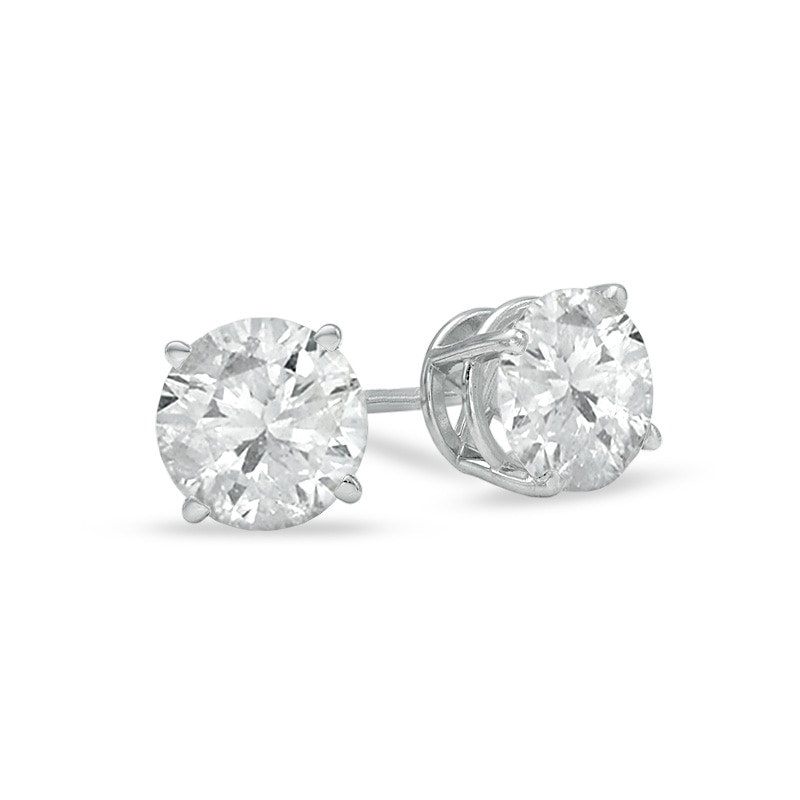 Main Image 1 of 2 CT. T.W. Diamond Solitaire Stud Earrings in 14K White Gold