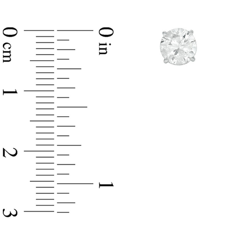 Main Image 2 of 2 CT. T.W. Diamond Solitaire Stud Earrings in 14K White Gold