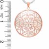 Thumbnail Image 2 of Mother-of-Pearl Medallion in 14K Rose Gold with Silver-Plated Cord