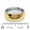 Thumbnail Image 2 of 8.0mm Wedding Band in 14K Gold and Sterling Silver