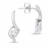Thumbnail Image 1 of Sirena™ 1/2 CT. T.W. Diamond Solitaire Stud Earrings in 14K White Gold
