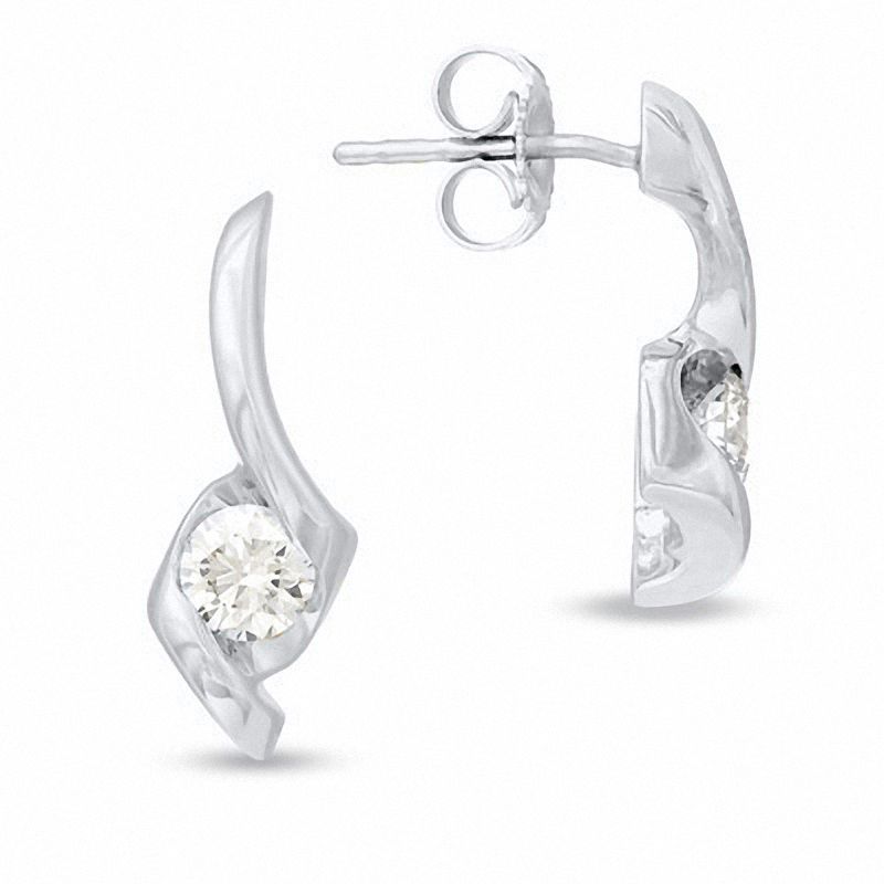 Sirena™ 1/2 CT. T.W. Diamond Solitaire Stud Earrings in 14K White Gold