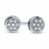 Thumbnail Image 0 of 1/20 CT. T.W. Multi-Diamond Round Stud Earrings in 10K White Gold