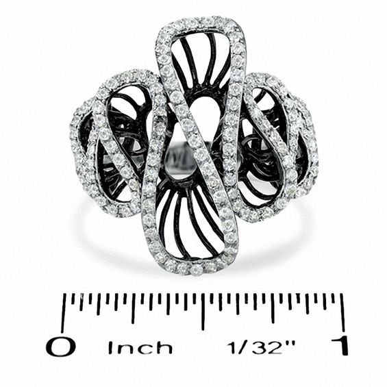 7/8 CT. T.w. Diamond Fashion Ring in 14K White Gold