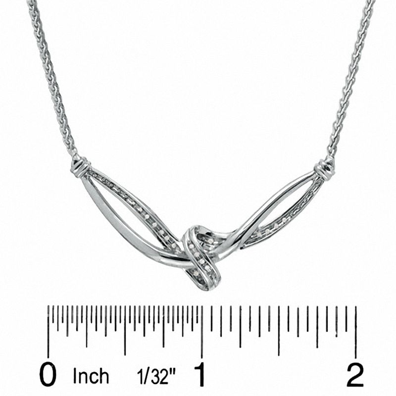 Main Image 2 of Diamond Accent Three Piece Knot Set in Sterling Silver