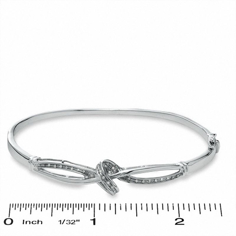 Main Image 3 of Diamond Accent Three Piece Knot Set in Sterling Silver
