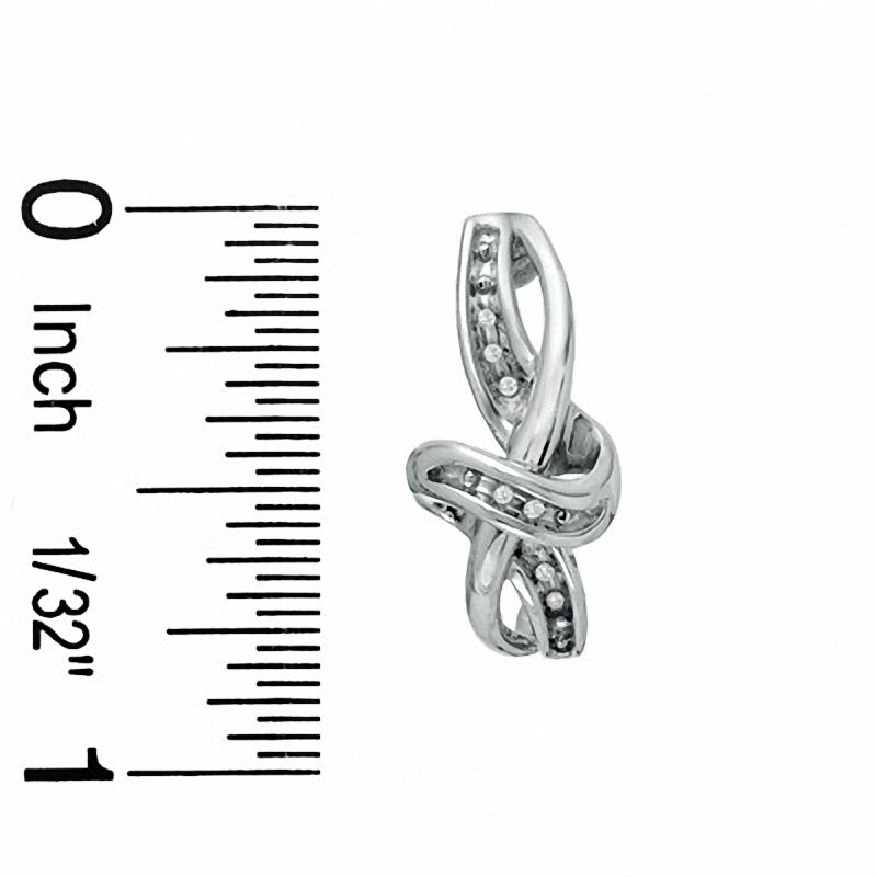 Main Image 4 of Diamond Accent Three Piece Knot Set in Sterling Silver