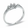 Thumbnail Image 2 of 1/15 CT. T.W. Diamond Marquise Cluster Promise Ring in 10K White Gold