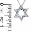 Thumbnail Image 1 of Diamond Accent Star of David Pendant in Sterling Silver