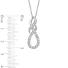 Thumbnail Image 2 of Diamond Accent Knotted Swirl Pendant in Sterling Silver