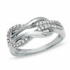 Thumbnail Image 1 of 1/6 CT. T.W. Diamond Knot Band in Sterling Silver