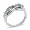 Thumbnail Image 2 of 1/6 CT. T.W. Diamond Knot Band in Sterling Silver