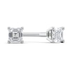 Thumbnail Image 0 of 1/4 CT. T.W. Certified Asscher-Cut Diamond Solitaire Stud Earrings in Platinum (I/VS2)