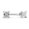 Thumbnail Image 1 of 1/4 CT. T.W. Certified Asscher-Cut Diamond Solitaire Stud Earrings in Platinum (I/VS2)