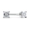 Thumbnail Image 0 of 1/4 CT. T.W. Certified Asscher-Cut Diamond Solitaire Stud Earrings in Platinum (I/VS2)