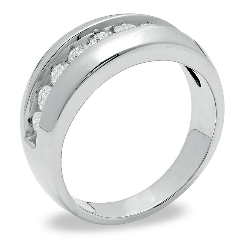 Zales Men's Seven Stone Wedding Band