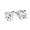 Thumbnail Image 1 of 1/5 CT. T.W. Diamond Solitaire Stud Earrings in 14K White Gold