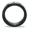 Thumbnail Image 2 of 1/10 CT. T.W Black Diamond Tungsten and Ceramic Wedding Band - Size 9