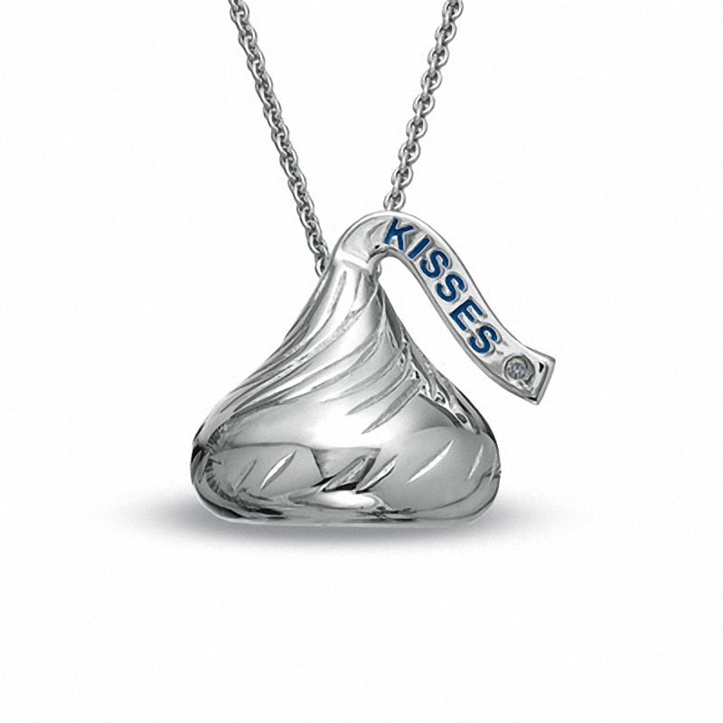 Hershey's KISSES® Diamond Accent Pendant in Sterling Silver