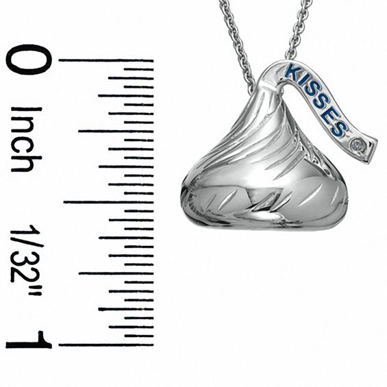 Hershey's Kisses® Diamond Accent Pendant in Sterling Silver
