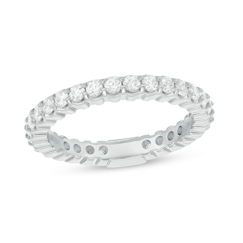 1 CT. T.W. Diamond Eternity Band in 14K White Gold - Size 7