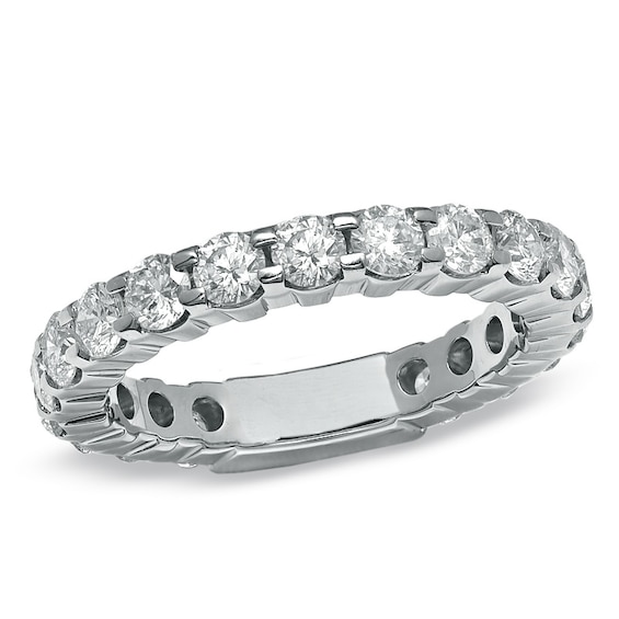 2 CT. T.w. Diamond Eternity Band in 14K White Gold