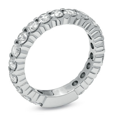 2ct Asscher Cut Diamond Eternity Anniversary Wedding Band 14k White Gold Finish 