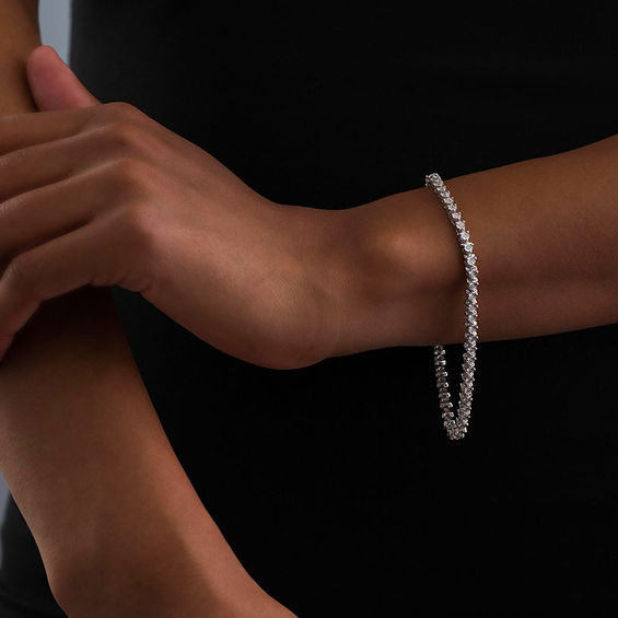 1/4 CT. T.w. Diamond Line Bracelet in Sterling Silver