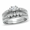 Thumbnail Image 1 of 3/4 CT. T.W. Diamond Bridal Set in 14K White Gold