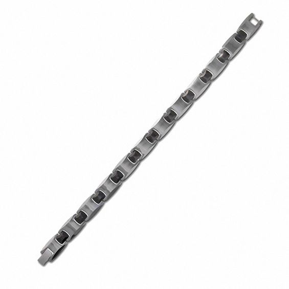 Black Tungsten and Ceramic Bracelet