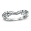 Thumbnail Image 0 of 1/3 CT. T.W. Diamond Pavé Double Twist Contour Band in 14K White Gold