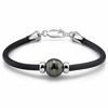 Thumbnail Image 0 of 11.0mm Baroque Black Cultured Tahitian Pearl Rubber Bracelet 7.5"