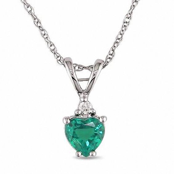 5.0mm Heart-Shaped Lab-Created Emerald 