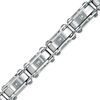 Thumbnail Image 1 of Diamond Accent Stainless Steel Link Bracelet - 8.5"