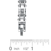 Thumbnail Image 3 of Diamond Accent Stainless Steel Link Bracelet - 8.5"