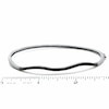 Thumbnail Image 2 of 1/7 CT. T.W. Diamond Wavy Bangle in Sterling Silver