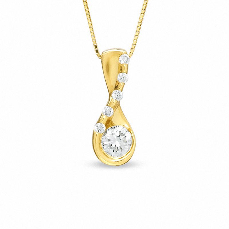 Sirena diamond on sale twist pendant necklace