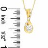 Thumbnail Image 2 of Sirena™ 3/8 CT. T.W. Diamond Solitaire Twist Pendant in 14K Gold
