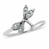 Thumbnail Image 0 of Ladies' Diamond Accent Solitaire Enhancer in 10K White Gold