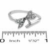 Thumbnail Image 2 of Ladies' Diamond Accent Solitaire Enhancer in 10K White Gold