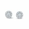 Thumbnail Image 1 of 1/2 CT. T.W. Diamond Open Frame Stud Earrings in 10K White Gold