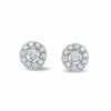 Thumbnail Image 1 of 3/4 CT. T.W. Diamond Framed Stud Earrings in 10K White Gold