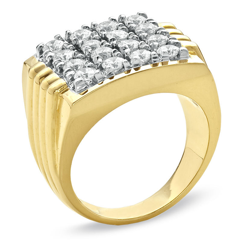 14KT Yellow Gold and Diamond Ring for Men | SEHGAL GOLD ORNAMENTS PVT. LTD.