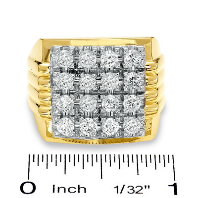 Men s 2 CT. T.W. Diamond Fashion Ring in 14K Gold Zales