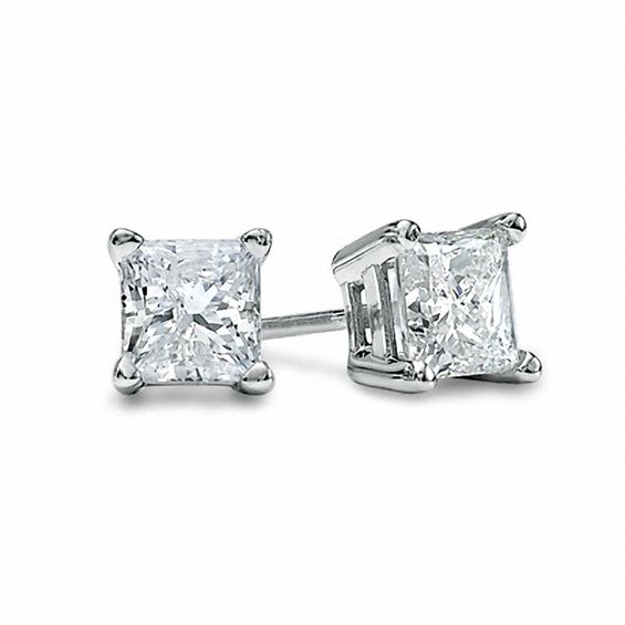 Zales 1 Ct. T.W. Certified Diamond Solitaire Stud Earrings