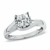 Thumbnail Image 1 of 1/2 CT. T.W. Princess-Cut Diamond Twist Solitaire Engagement Ring in 14K White Gold