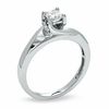 Thumbnail Image 2 of 1/2 CT. T.W. Princess-Cut Diamond Twist Solitaire Engagement Ring in 14K White Gold
